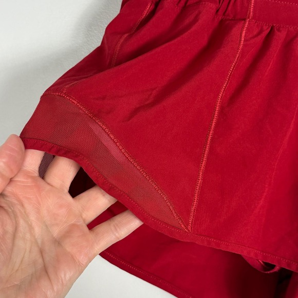 Lululemon Hotty Hot Shorts Dark Red Womens Size 4 Swift Running Athletic‎ W7AUSR - Picture 8 of 16